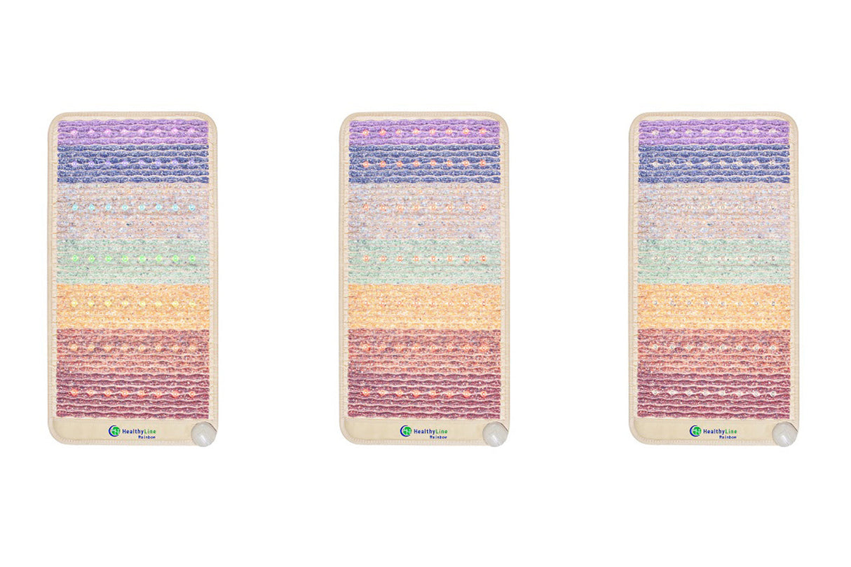 HealthyLine Rainbow Chakra Mat Small 4020 Firm - Photon PEMF Inframat Pro 3rd Edition