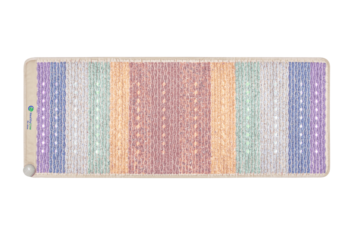 HealthyLine Rainbow Chakra Mat Large 7428 Firm – Photon PEMF InfraMat Pro 3rd Edition