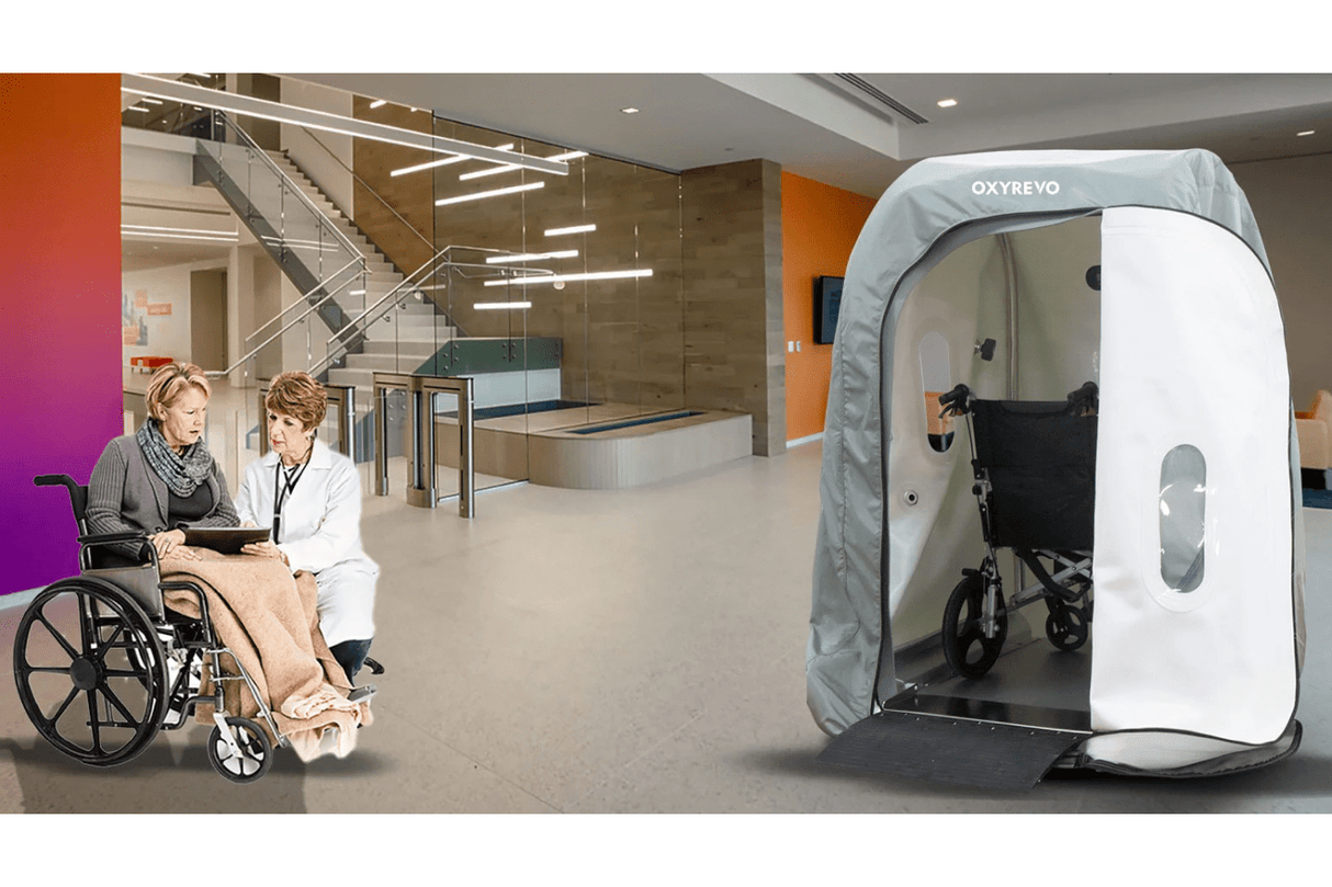 OXYREVO Heal40 1.4 ATA Wheelchair Hyperbaric Chamber