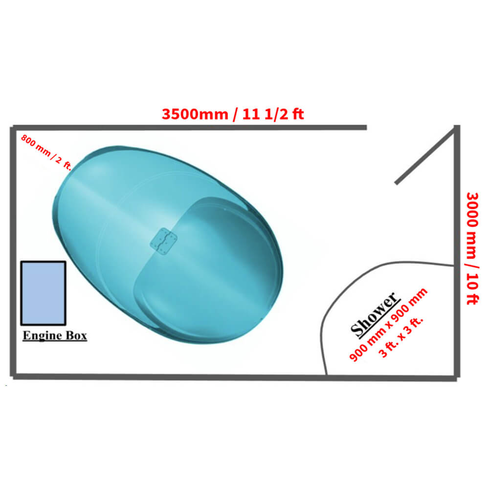 DREAMPOD SPORT Premium Modern Commercial Home Flotation Sensory Isolation Tank Pod Spa